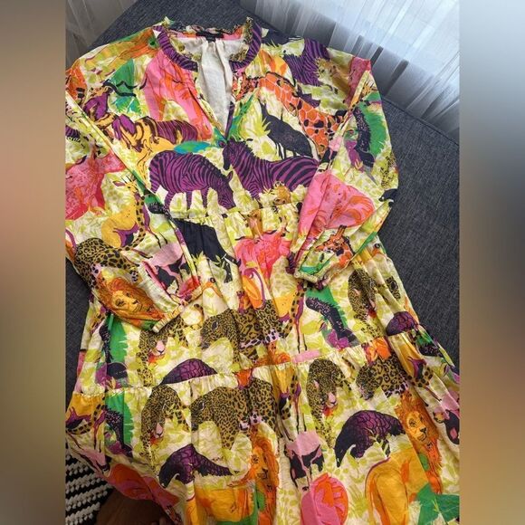 J Crew Tiered Popover Dress in Ratti
Safari Print - Picture 15 of 15